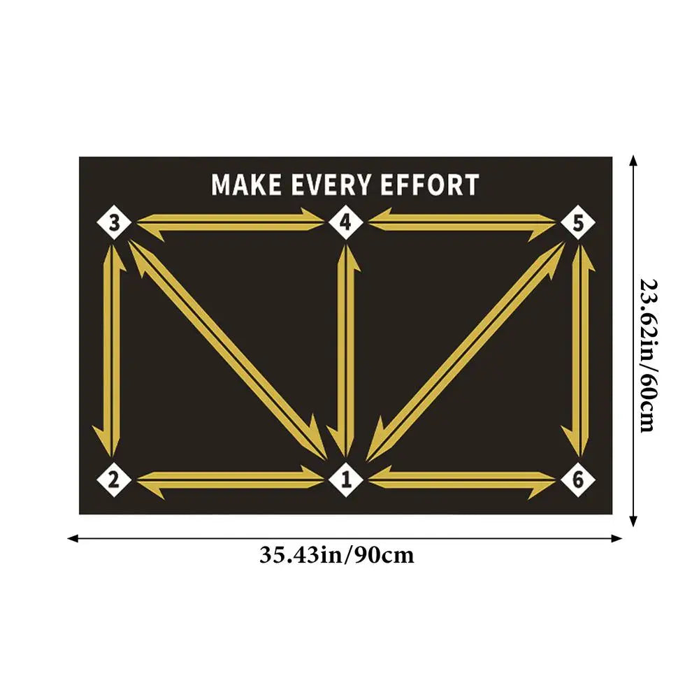 Soccer practice mat for kids