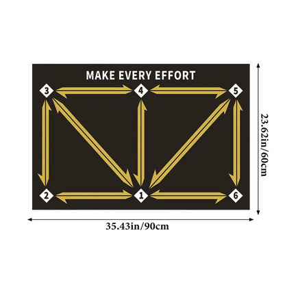 Soccer practice mat for kids