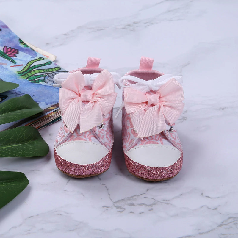 Leopard Star Printed Baby Shoes