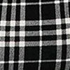 Casual Hooded Top with Patchwork Checks Back