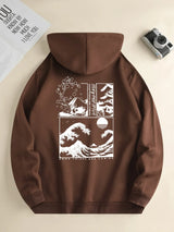 Men's Landscape Print Long Sleeve Hoody