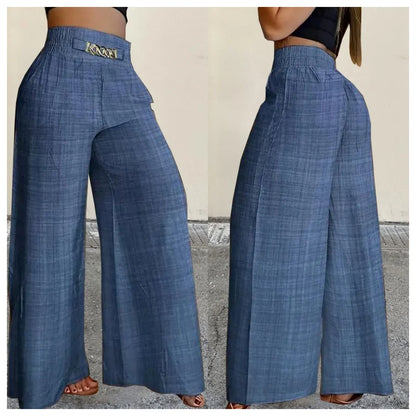 Fashion commute loose wide leg pant