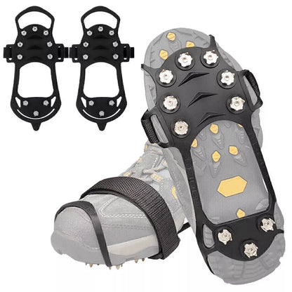 Snow ice anti slip grippers for boots