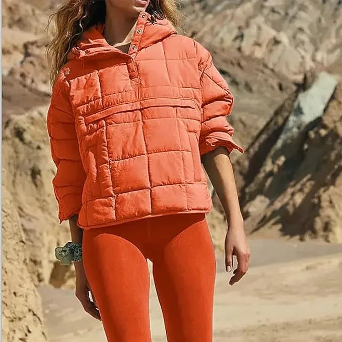Hooded full sleeve loose casual coat