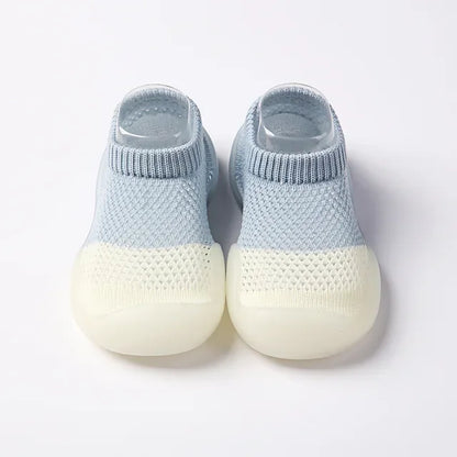 Unisex toddler soft sole knit booties