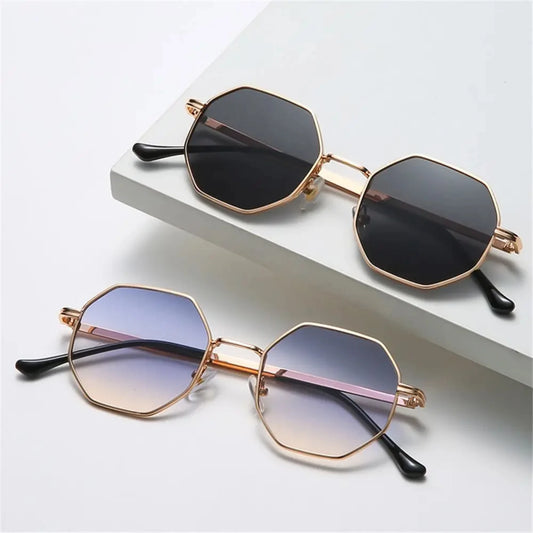 Vintage metal uv protection sunglasses