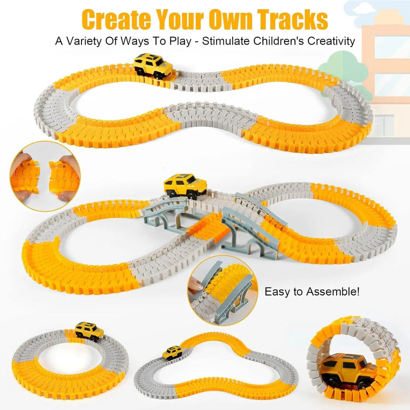 Construction Race Tracks Toy for Kids
