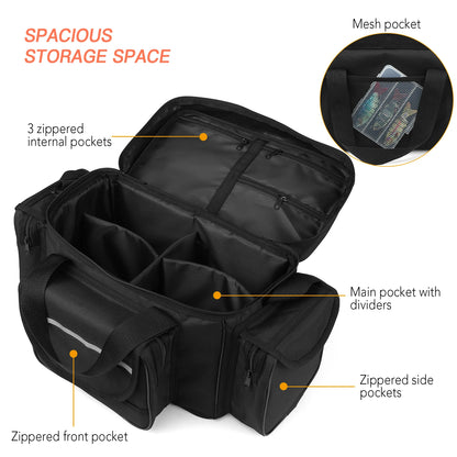 Large capacity fishing tackle bag
