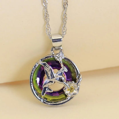 Fashion Hummingbird Shaped Pendant Necklace