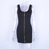 Summer Sexy Zipper Halter Dress