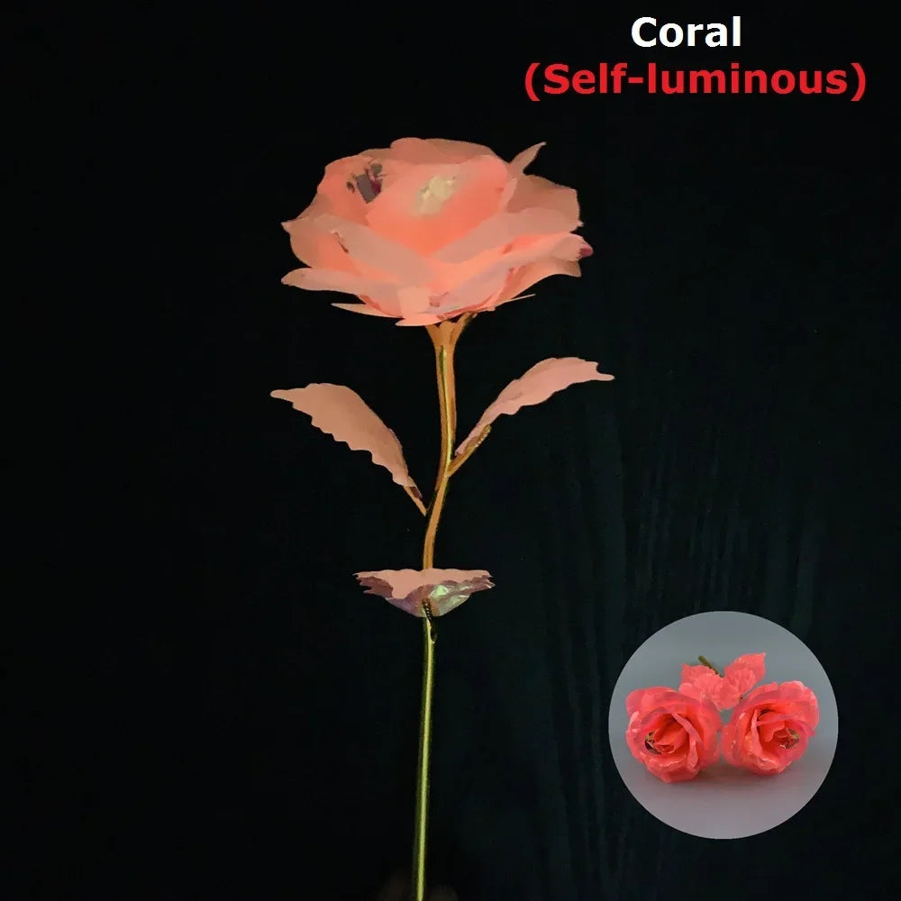 Luminous rose flower