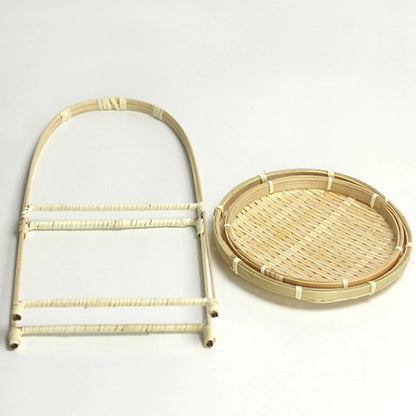 Bamboo weaving wicker baskets dish