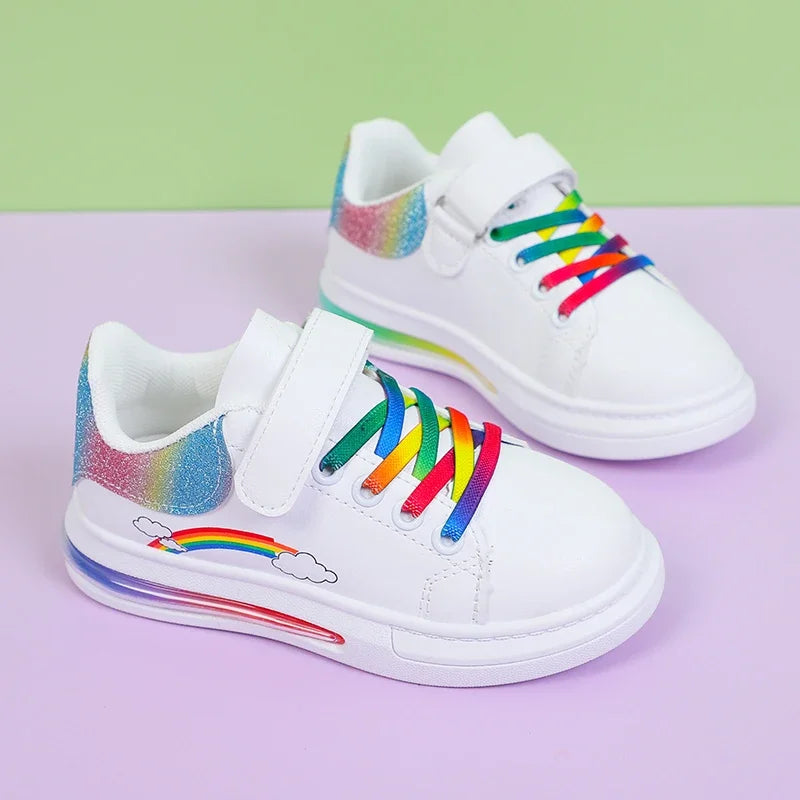 Fashion rainbow colorful casual shoes