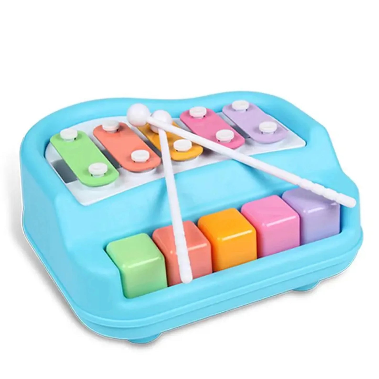 2 in 1 mini percussion xylophone piano toy