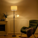 Floor Standing Lamp with Adjustable Head Light