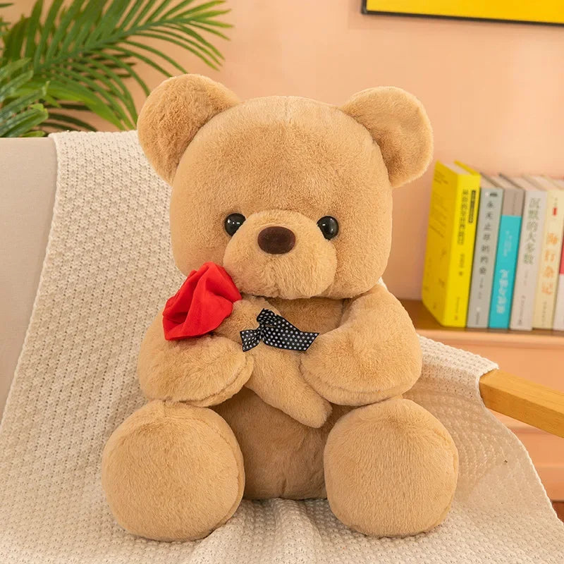 Valentine's day roses teddy bear