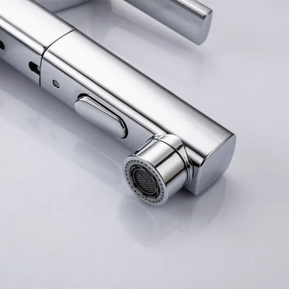 Bathroom tap shower with two modes for sink
