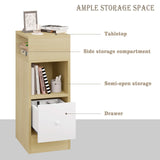 2PCS/SET Narrow Bedside Table Nightstand