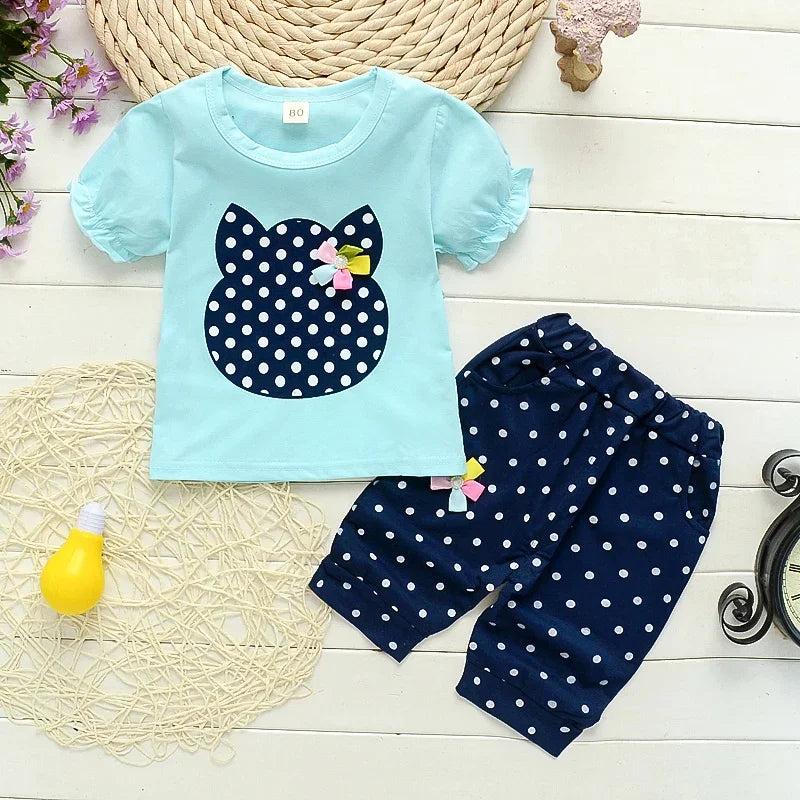 Summer Baby Girls Clothing Set