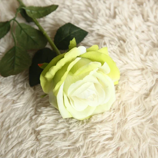 Beautiful silk roses bouquet flowers
