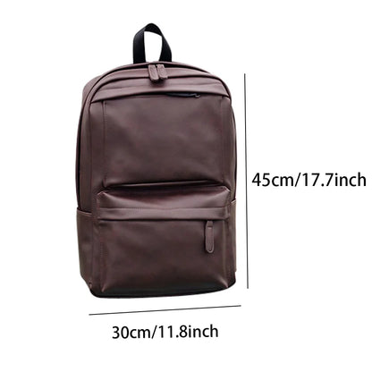 Pu leather large capacity backpack