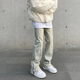 Vintage Wash Distressed Men's Jeans