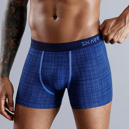 Cotton print boxers for men