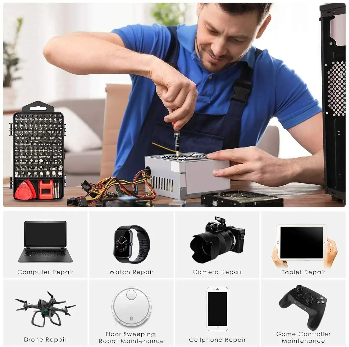 122 in 1 magnetic precision screwdriver set