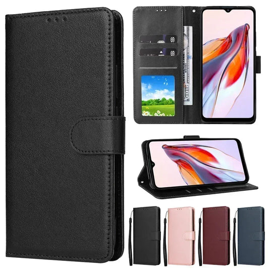 Wallet magnetic flip leather case