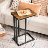 Tall Slim C Shaped Side Table