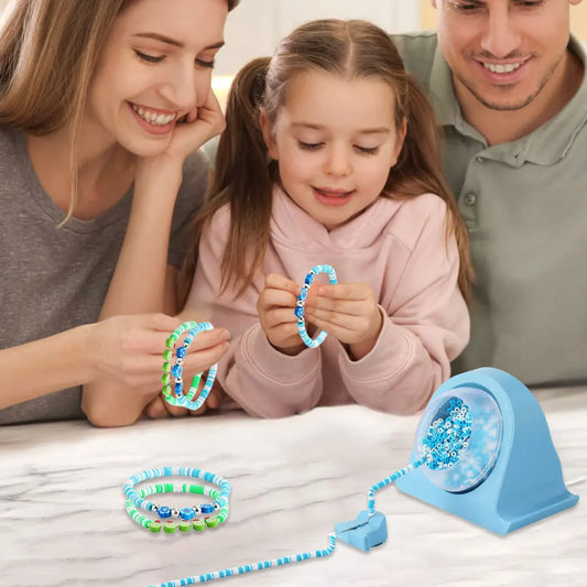 Automatic seed bead spinner for jewelry making