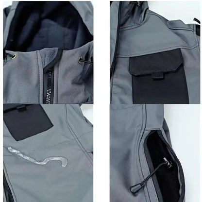 Waterproof windproof hooded jacket