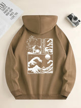 Men's Landscape Print Long Sleeve Hoody