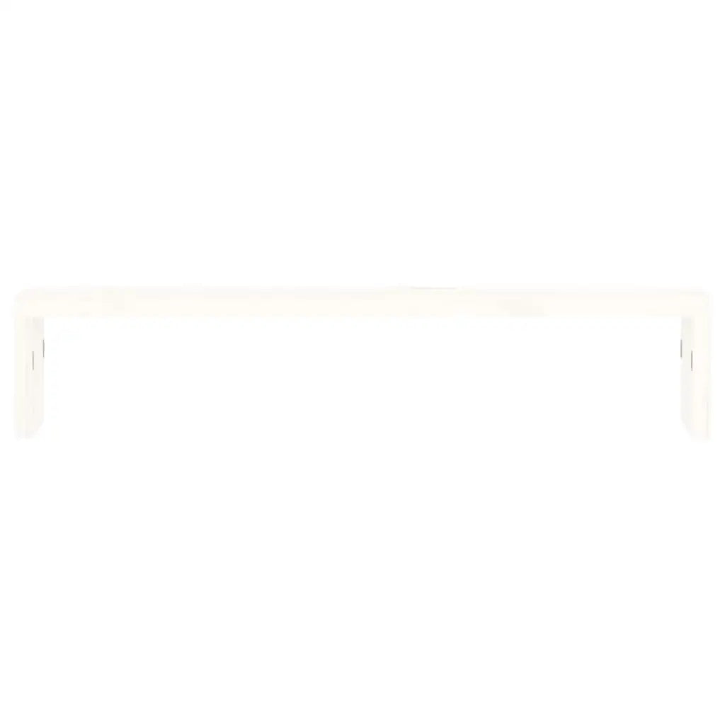 White pine monitor stand for computer & laptop