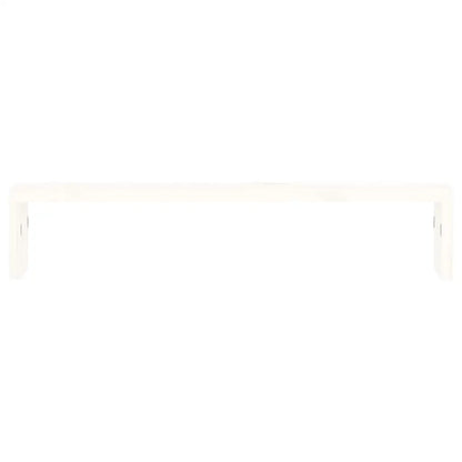 White pine monitor stand for computer & laptop