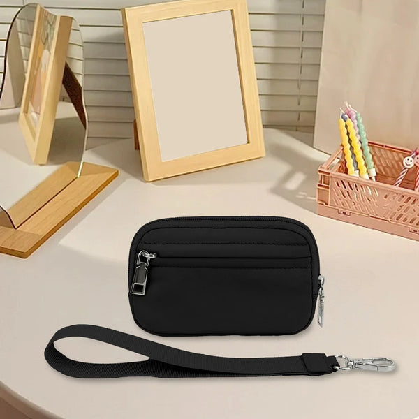 Multi Pocket Coin Wallet with Zipper