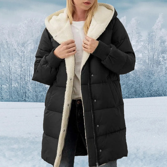 Double faced fleece slim fit temperament wool coat