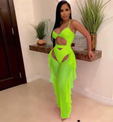 Hollow Out Spaghetti Strap Bodysuit