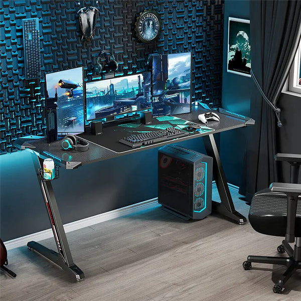 Extra Large Dynamic RGB LED Lights Gaming Desk