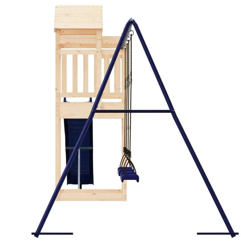 Solid Pine Outdoor Playset for Kids