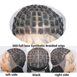 Cornrow Knotless Braided Wigs