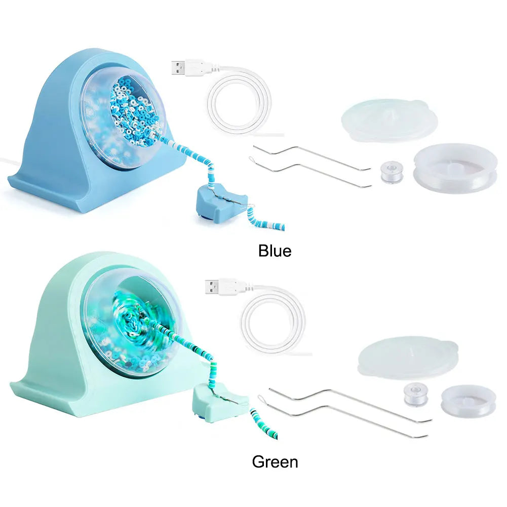 Automatic seed bead spinner for jewelry making