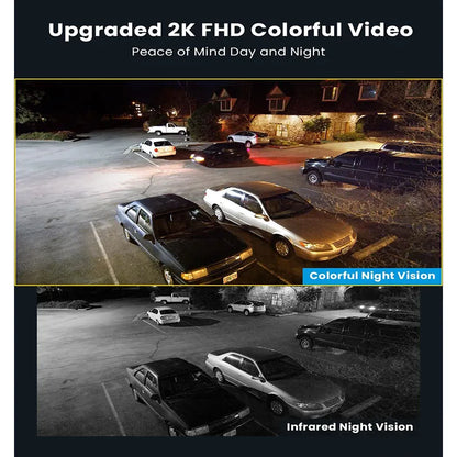 2k wired home smart security camera