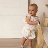 Cotton Ruffle Newborn Girl Clothes Set