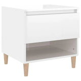 Modern High Gloss White Bedside Table