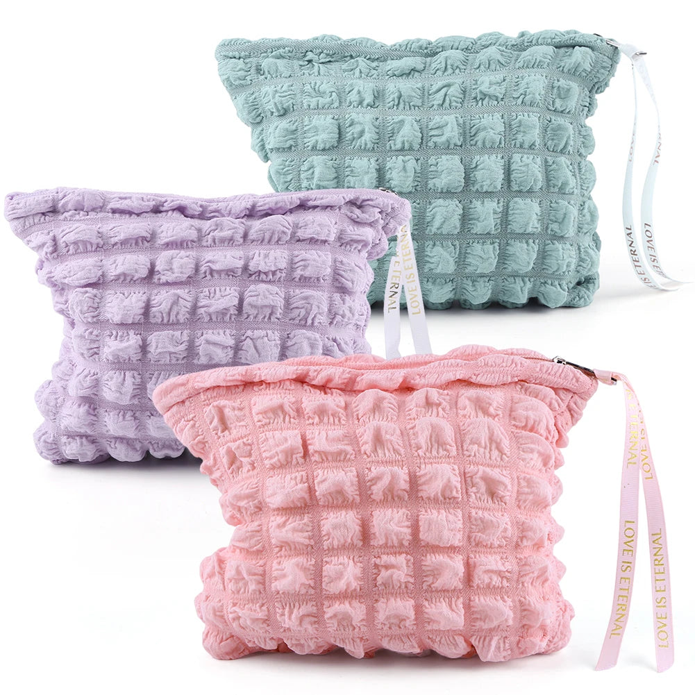 Women's bubble makeup organizer bag