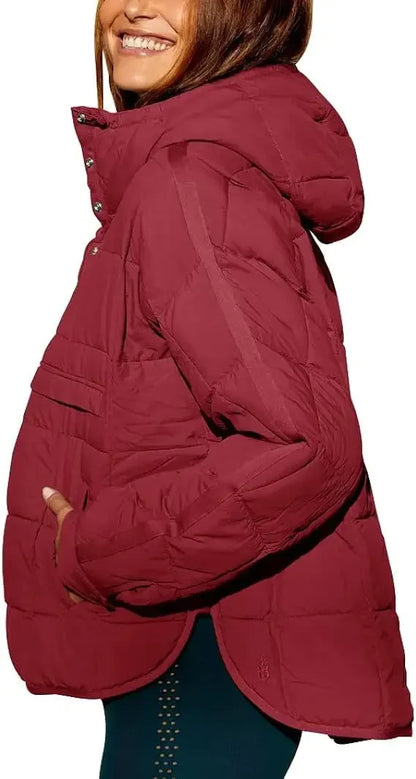 Hooded full sleeve loose casual coat