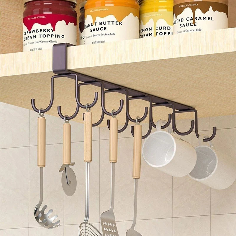 Multifunctional double-row storage hooks