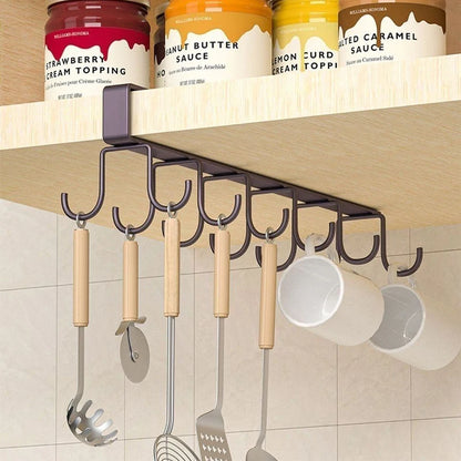 Multifunctional double-row storage hooks