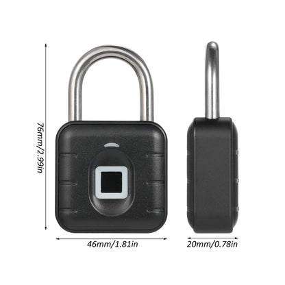 Anti theft electronic fingerprint padlock